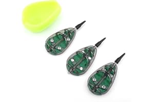 Wytino Method Feeder,Fischerei Feeder Mould, Karpfenangeln Köder Feeder Mould Set Gerät Fischerei Feeder Tool 30/40/50 / 60g Angelzubehör(30 g + 40 g + 50 g)