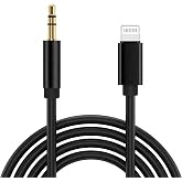 Hadron Lightning to 3.5mm Aux Ses Kablosu, 1 Metre, Apple iOS Uyumlu D&ouml;n&uuml;şt&uuml;r&uuml;c&uuml; (Siyah)