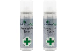 IndustraCare 70ml Spray Wound Cleanser - Clean & Disinfect Minor Wounds, First Aid Aerosol - Twin Pack