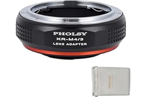 PHOLSY Adattatore di Lente Konica-MFT Compatibile con Obiettivo Konica AR Mount su Micro Four Thirds M4/3 (MFT Micro 4/3) Mount Corpo Fotocamera Compatibile con Olympus Panasonic Lumix