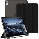 UnDePlus iPad 11.Nesil A16 11in&ccedil;/10.Nesil 10.9in&ccedil; ile uyumlu Kılıf Flip Cover Kalem B&ouml;lmeli PC Case Siyah