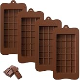 Maxentico Rectangular Chocolate Mould - Non-Stick Silicone for Crafts