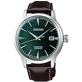 Seiko SRPD37J Presage Otomatik Erkek Kol Saati Yeşil Kadran Deri Kordon 41mm, SRPB46J