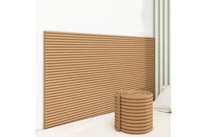 SKYFACE Panneau Tete de Lit à Coller Panneaux Muraux Rembourrés 3D Coussin Mural Tete de Lit pour Enfant Revêtement Mural Adhesif pour chambre à coucher tatouage (couleur bois, 20 x 200 cm)