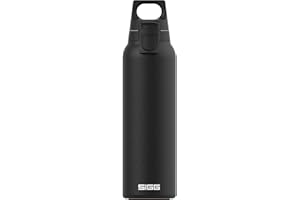 SIGG Hot & Cold ONE Light Black (0,55 l) termiczna butelka na napoje, bez substancji szkodliwych i izolowana butelka ze stali nierdzewnej, obsługiwana jedną ręką