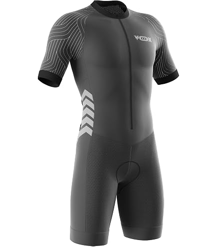 Body Mtb Con Gel Tuta Da Triathlon Uomo Maniche Corte - Body Imbottito Per Nuoto, Corsa E Ciclismo Tuta Tecnica Traspirante - 6