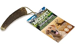 ARQUIVET Asta de Ciervo - Mordedor ecológico Perros - Cuerno de Ciervo para Perros - Masticador Natural Perros - Asta de Ciervo caída Natural -S (15-39 g)