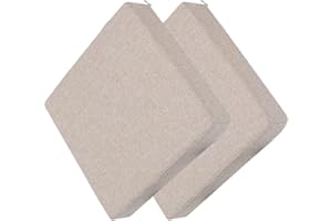 MSNCS Pack 1/2/4 Cojines Para Sillas Jardin Cuadrado, 25/30/35/40cm,Cojines Para Sillas De Taburete ,Grueso De 5 Cm Cojines Sillas Antideslizante Extraíble,para Cocina,Comedor,Oficina(G,35x35x5CM 2pcs)