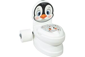 DEALBERRY Kids Potty Training Toilet Seat | Toilet Potty with Flush Sound & Light | Portable Easy Clean Removable Pot & Seat | Toddler Potty Toilet | Educational Toddler Travel Essentials | One Size