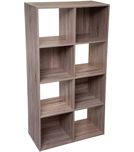 5five Scaffale Mix N Modul 9 Ripiani – Effetto Rovere Naturale, Design A Cubi - 5