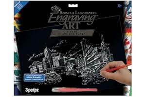 Royal & Langnickel FAM-10 - Engraving Art/Kratzbilder, DIN A3, Hong Kong, silber