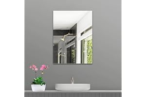 ‎JMITHA JMITHA HD Klebespiegel Spiegel 40x30cm Wandspiegel Klebespiegel Spiegelfliesen Selbstklebend Glas Rahmenloser Spiegel Spiegelfliese Badspiegel