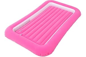 RAPTAVIS Kinder-Luftmatratze, aufblasbar, Kleinkind, Reisebett mit Seiten, Rosa