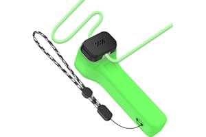 WACANC Silicone Case Cover for Loop Lasso Nano String Shooter Toy,Anti Slip Shockproof Protective Case Compatible Loop Lasso Nano String Shooter Toy, Cover for String Shooter Toy with Lanyard (Glow Green)