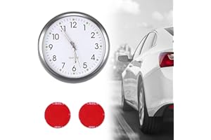 Horloge Voiture Horloge de Voiture Mini Horloge Horloge à Quartz de Voiture Horloge de Tableau de Bord de Voiture Horloge Murale Horloge Analogique Petite Horloge Lumineuse pour Bateau, Vélo, Maison