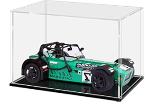 HUIJINTAO Vitrine de Présentation en Acrylique pour Modèles Réduits de Voitures, Lego, Figurine, Maquette, Présentoir Boîte en Acrylique Transparente Vitrine pour Collection Boîte de Rangement (30x10x10 cm)