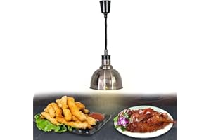 ‎BOVDC BOVDC Wärmelampe Küche, 25cm Lebensmittel Wärmelampe für Küche, Einstellbar Hängende Wärmelampen für Speisen Küche, Buffets und Hotels(A, 1 Stück)