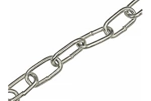Avvolgicatena Faithfull in acciaio zincato A-Link - Acciaio dolce saldato, DIN5685, catena a maglie antiruggine - Lunghezza 2,5 metri, diametro 6 mm, portata 250 kg