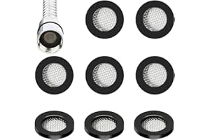 VYZUTR 8 guarnizioni per doccia, anello o rete filtrante in acciaio inox, guarnizione per tubo in gomma per soffione doccia da 1/2 pollici