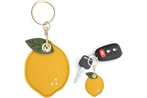 Tolmaiertu Lederhüllenhalter für Apple Airtag,Schützende Air-Tag-Abdeckung mit Schlüsselanhängerring,Kratzfeste Airtags-Hülle für Schlüsselanhänger