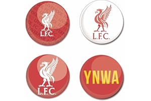 FOCO Official Liverpool FC button badge set pack of four