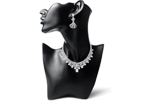 Smyckestativ, halsband skyltdocka byst modellstativ, smycken byst visning, halsband visningshållare, skyltdocka smyckesvisnin