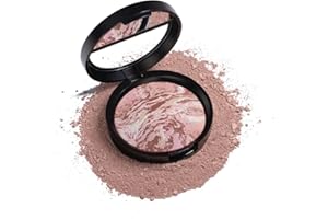 TOTKIKS Award-Winning Baked Balance-n-Brighten Color Correcting Powder Foundation - Light - Buildable Light to Medium Coverage - Demi-Matte Natural Finish (1#Fair-B)