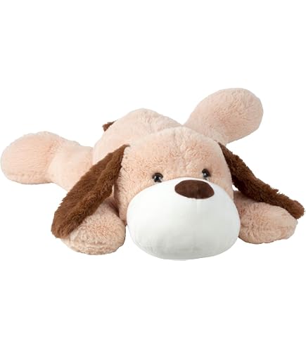 MorisMos XXL Hund Kuscheltier – 80 Cm Lang, Braun, Weicher Plüsch, Für Kinder & Babys, Geschenkidee