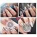 6 Pcs 1g Nail Art Mirror Glitter Shinning Nail Chrome Pigment Powder Nail Art Tools with Sponge Stick