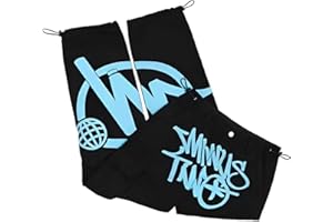 Lyoveu Moins Deux Cargo,Pantalon Minus Deux Pantalons Droits Street Poche Taille Haute Imprimé Hip Hop