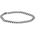 Phiten Titanium Chain Bracelet – Corrosion-Resistant, Lightweight, Pure Premium Grade for Sports, Gym, and Athletics for Men and Women, Silver