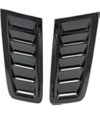 2Pcs Universal Bonnet Air Vents - Glossy Black For Focus RS MK2 Style