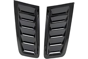 GSRECY For Focus RS ST MK2 style ABS plastic bonnet vents Hood Trim (Gloss Black)