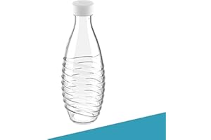 SodaNature® 2X Premium Flaschendeckel für SodaStream Crystal Flaschen | Hochwertige Deckel in wunderschönen Farben | Auslaufsicher & spülmaschinenfest | Zubehör in edler Geschenkverpackung (Weiß)
