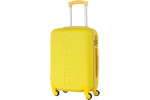 CABIN GO 5585 Valigia Trolley rigido in ABS grande valigia con ruote, 55x37x20, Bagaglio a Mano Ultra Leggero in ABS con Chiusura a combinazione