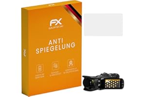 atFoliX Panzerfolie kompatibel mit Canon Legria HF G70 Schutzfolie, entspiegelnde und stoßdämpfende FX Folie (3X)