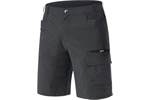 EKLENTSON Mens Shorts Quick Dry Cargo Shorts Lightweight Walking Hiking Shorts Zip Fishing Cycling Safari Pants with Multi Pockets