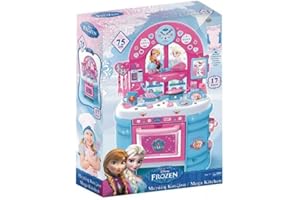 Marta da Legare Cucina FROZEN con 17 Accessori,Stoviglie,Piatti,Bicchieri,Mestoli,Forno con Sportello Apribile,lavandino,Altezza 75 cm, per Bambine,Gioco di Ruolo,Idea Regalo,3+ Anni,Multicolore