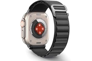 JJii Sung Original Alpine Loop Nylon Strap - Compatible with Apple Watch Ultra 2/Ultra Straps 49mm 46mm 45mm 44mm, Adjustable Strap for iWatch Ultra 2/Ultra, Series SE 10/9/8/7/6/5/4/3/2/1