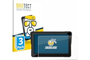 brotect Protection Écran Verre pour Carpuride W702 / W702B / W702H / W712D / W702BS 7" (3 Pièces) Film Protecteur Vitre 9H [Transparent]