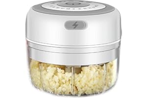 YUSHENG 100ml Hachoir à Ail Électrique Chargeur USB Presse-ail Électrique Machine à Ail Électrique Portable Petit Robot Culinaire Pour Aliments Pour Bébé, Poivre Ail Chili Légumes Noix Hachoir/oulin