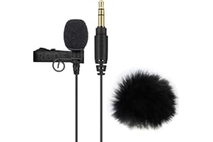 RØDE Rode Lavalier GO - Micrófono lavalier con clip en negro + protector de viento de piel Keepdrum WS05