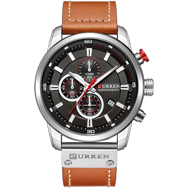 Curren 8314 Orologio da polso - Argento Bianco - Cuoio | Curren 8314