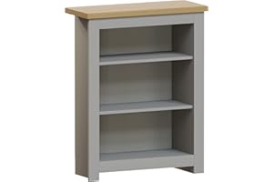 Vida Designs Arlington Libreria a 3 Livelli, Legno Ingegnerizzato, Grigio e Quercia, W D, H 75 x L 60 x P 24 cm Circa