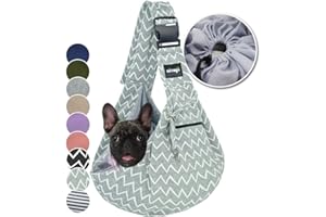 NATUYA Transportador de Cachorros para Perros, Bolsa de Paseo para Perros, Correa Ajustable para el Hombro, Bolsillo de Seguridad, Malla Protectora para Mascotas, Bolsa de Transporte para Metro al