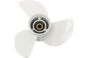 Amarine Made Boat Motor Aluminum Propeller 13-1/4x17-K for Yamaha 60HP 70HP 75HP 80HP 85HP 90HP 115HP 130HP Outboard Engine 6E5-45945-01-00,6E5-45945-01-EL