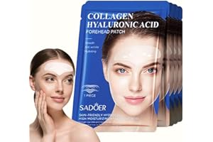 RMAIODNG Zornesfalte Pflaster, 10 Stück Anti Falten Pflaster Gesicht, Anti Wrinkle Patches Stirnfalten Glätten, Stirn Pads Gegen Falten Hydrogel Kollagenprotein Feuchtigkeit