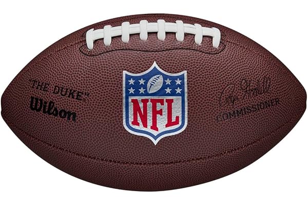 Wilson Ballon de Football Américain, NFL DUKE REPLICA, Cuir Mélangé, Taille Officielle