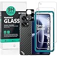 IBYWIND Vetro Temperato per Oneplus Nord 2T 5G 6,43",[2Pezzi]con Metallico Protezione Obiettivo Fotocamera,Skin in Stile Fibr