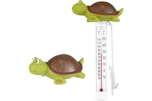 LIRCHES Schwimmendes Wasserthermometer, Schwimmbad Thermometer, Cartoon-Wassertemperatur Thermometer, Bruchsicheres Schwimmbadthermometer mit Seil, Geeignet für Whirlpools im Innen- und Außenbereich, Pools
